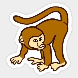 Cute monkey chimp Sticker